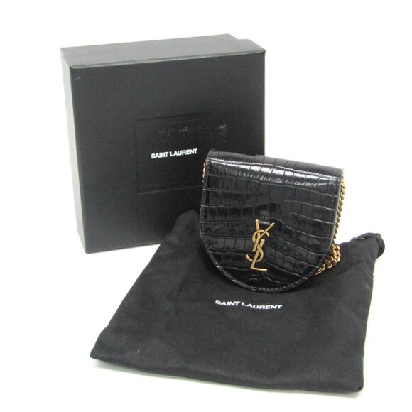 SAINT LAURENT Black Leather Wallet - Picture 2 of 12